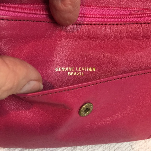 Hot Pink Buttery Soft Brazilian Leather Wallet - Picture 5 of 11
